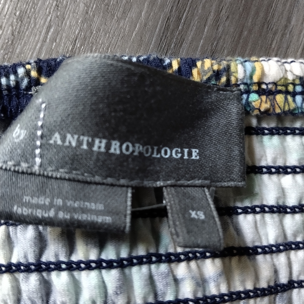 Anthropologie Cinched Floral Tube Top NWOT - Picture 7 of 11